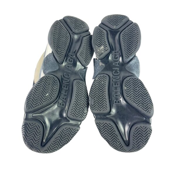 BALENCIAGA Multicolor Triple S Mesh Nubuck and Leahter Sneakers Marked as 9US - Picture 12 of 12